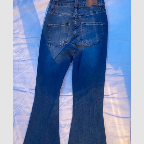Bell Bottom High Rise Jeans - Picture 2 of 5